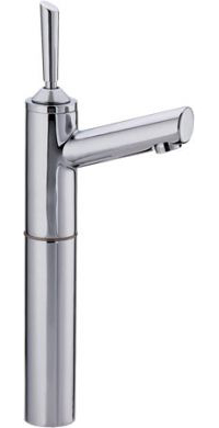 3-3345-pc 4.75 In. Centurion Single Hole Stick Handle Elevated Lavatory Faucet With 7 In. Extension And Short Spout- Polished Chrome