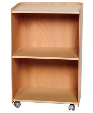 Aeca55n 21.75 In. Aeri Wood Cart With Three Shelves And Casters- Natural- Birchwood