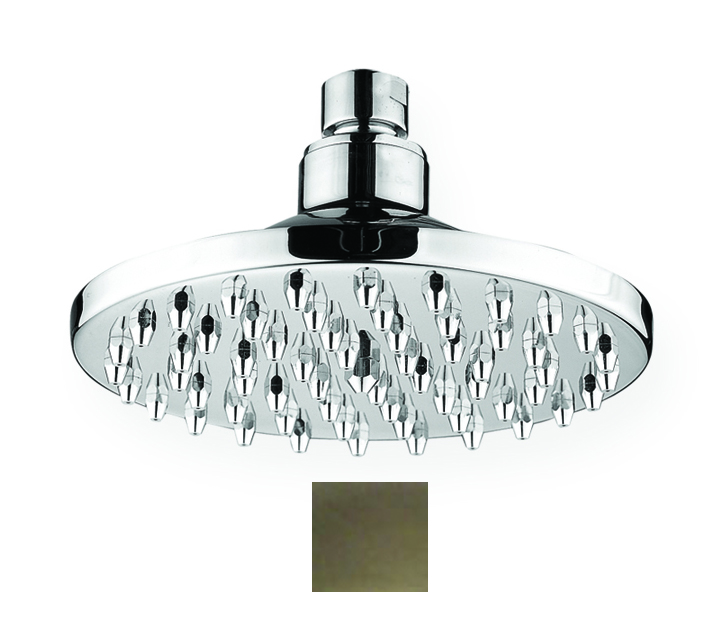 Whosa10-6-bn 6 In. Showerhaus Round Rainfall Showerhead With 62 Spray Nozzles - Solid Brass Construction With Adjustable Ball Joint- Brushed Nickel