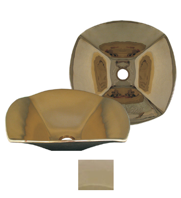 Wh1515ndv-b 14.50 In. Copperhaus Above Mount Basin With Smooth Texture- Polished Brass