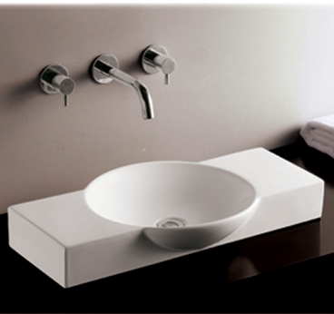 Whkn1112 27.50 In. Isabella Above Mount Basin With Integrated Round Bowl And A Center Drain- White