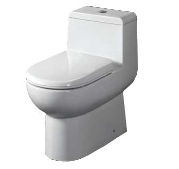 Whmfl3351-eb One Piece Dual Flush Eco-friendly Toilet- White