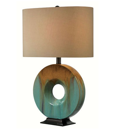16" X 16" X 26" 8 Pounds Glaze Gold Beige Ceramic Sesame Table Lamp