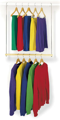 Richards Homewares 11020 Wood Chrome Closet Doubler