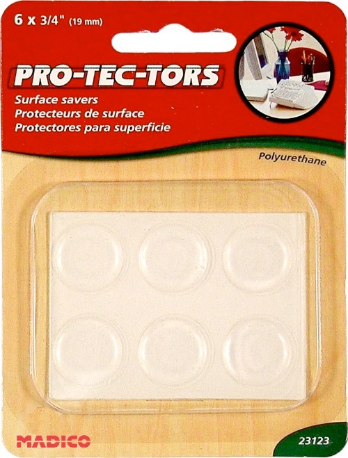 UPC 029549231232 product image for MADICO 23123 Pro-Tec-Tors - .75 in. Self Adhesive Round Polyurethane Bumper Pads | upcitemdb.com