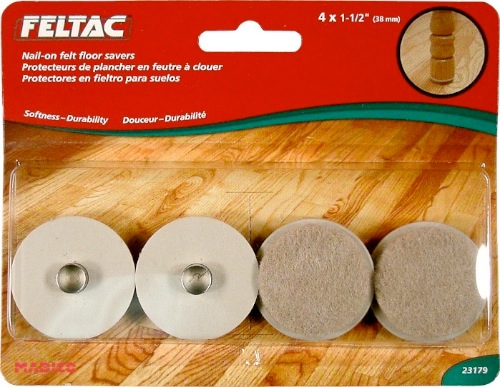 UPC 029549231799 product image for MADICO 23179 Feltac - 1.5 in. Round Heavy Duty Ferrule Felt Pads - Beige - 6 Pac | upcitemdb.com