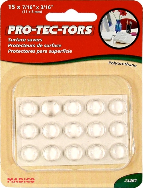 UPC 029549232611 product image for MADICO 23261 Pro-Tec-Tors - .44 in. Self Adhesive Round Polyurethane Bumper Pads | upcitemdb.com