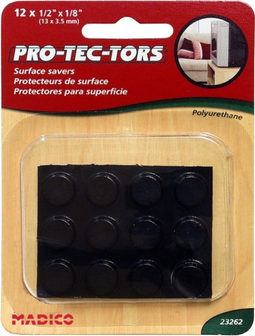 UPC 029549232628 product image for MADICO 23262 Pro-Tec-Tors - .5 in. Self Adhesive Round Polyurethane Bumper Pads  | upcitemdb.com