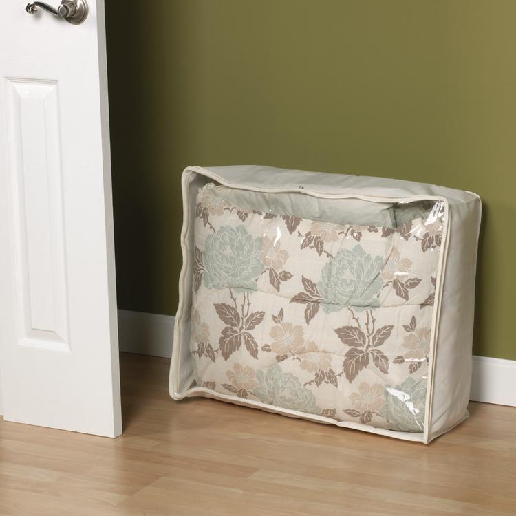 Household Essential 311364 Natural Blended Canvas Blanket Bag