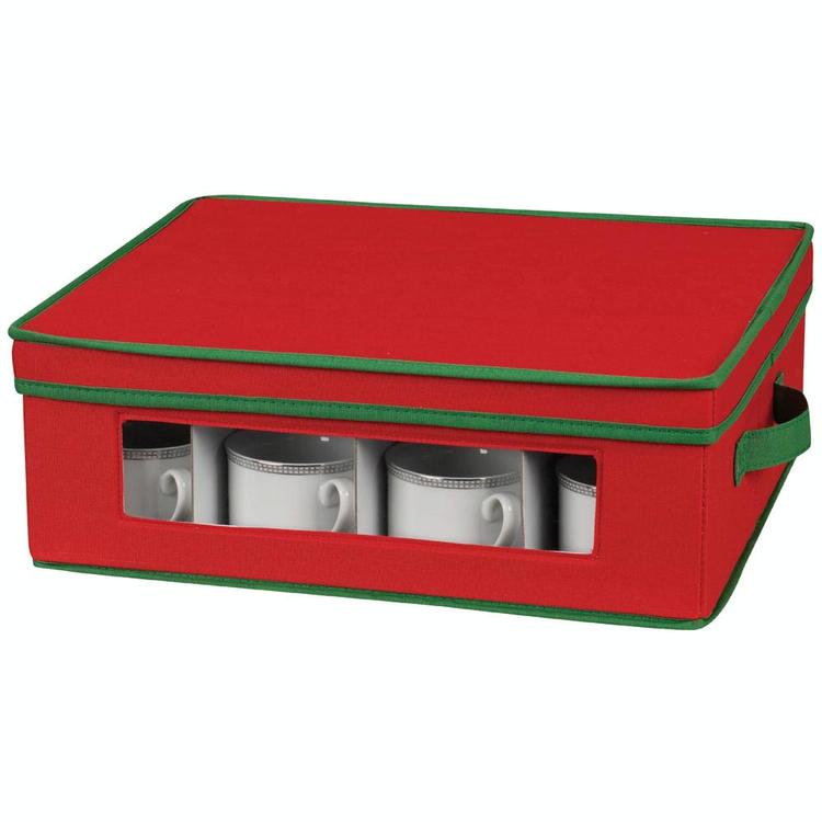 538red Holiday Cup Chest Red With Green Trim