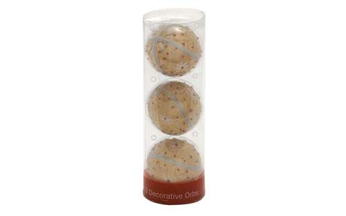 Benzara 16170 Embroidery Decor Ball Set3 4 in. D Unique Home Accents
