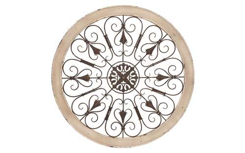 52734 Metal Wood Wall Panel 36 In. D Wall Decor