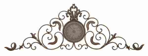 Benzara 96647 Metal Wall Decor A Classic Horizontal Wall Decor