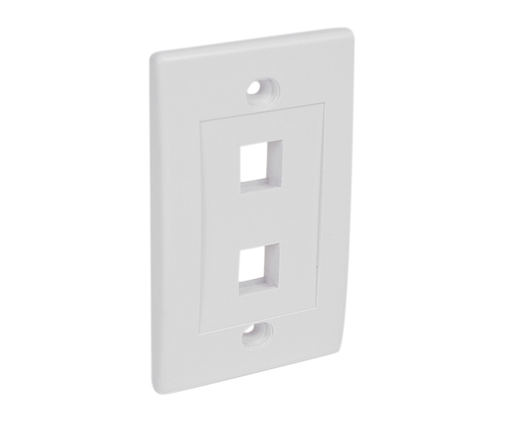 Startech Accessory Dual Outlet Rj45 Universal Wall Plate White Retail