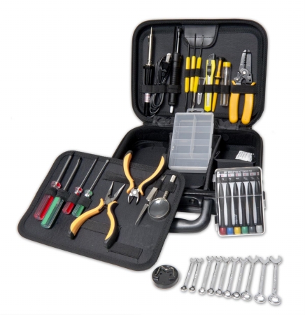 SYBA SYACC65054 Accessory Work Station Repair Tool Kit with Roomy Case Space for More Tools#44; Complete Soldering Tools