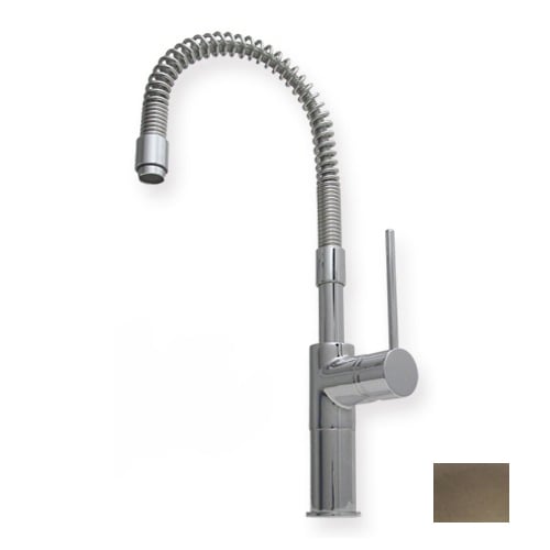 7.62 In. Metrohaus Commercial Single Hole Faucet With Flexible Spout And Lever Handle- Brushed Nickel-pvd