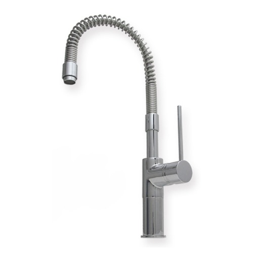 Whlx78558-pc 7.62 In. Metrohaus Commercial Single Hole Faucet With Flexible Spout And Lever Handle- Polished Chrome