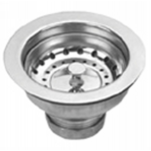 3.50 In. Basket Strainer With Lift Stopper- Stainless Steel