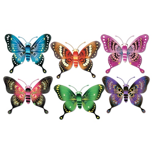 Jumbo Majestic Butterflies - Pack Of 12