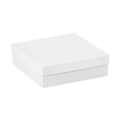 Box Partners DGB12123W 12 in. x 12 in. x 3 in. White Deluxe Gift Boxes