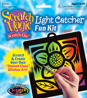 UPC 000772058889 product image for Melissa and Doug 5888 Scratch Magic Flower Light Catcher Fun Kit - 3365 | upcitemdb.com