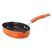 Rachael Ray Hard Enamel Cookware 9Inch Oval Skillet#44; Orange
