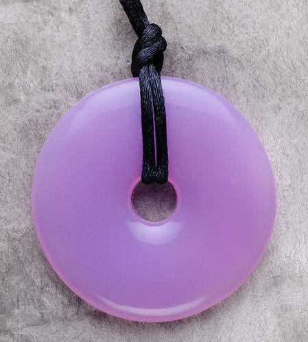 Ampen Clothing Amethyst Silicone Pendant