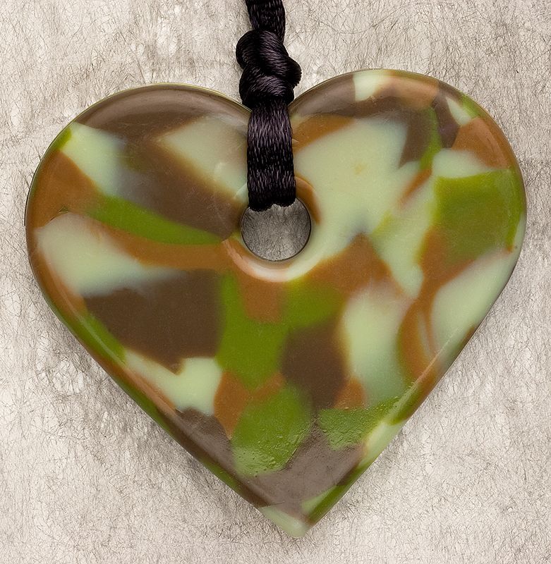 Gchrt Jungle Green Heart Shaped Pendant