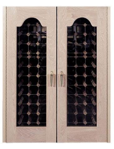 UPC 657433000017 product image for Vinotemp VINO-230PRO Provincial 230 Two Furniture Glass Doors Wood Wine Cabinet  | upcitemdb.com