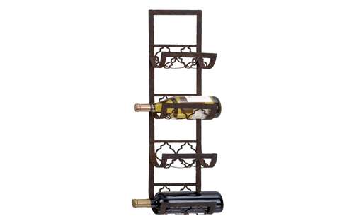 51870 Wine Racks - Metal Wall Wine Rack 28 In. H 8 In. W