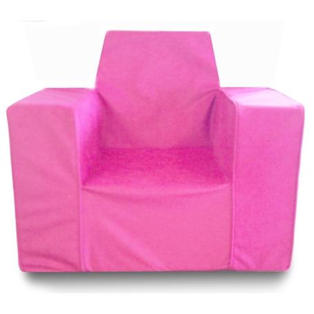 Dozydotes 12038 Dozydotes Qubi Tote Along Chair Hot Pink Micro Suede