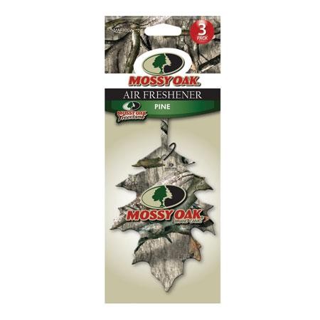 SPG Auto MAF3006 Mossy Oak Air Fresheners Leather 3 Pack