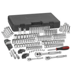165 Piece .25 In., .37 In. And .50 In. Drive Mechanics Tool Set