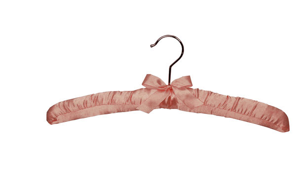 Richards Homewares 951861000 Satin Padded Shirt Hangers Set of 6  Pink
