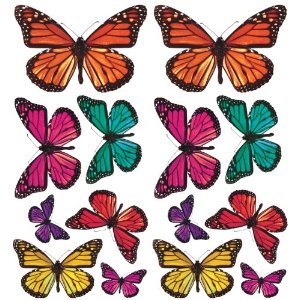 Acc0003b3d Butterfly 3-d Wall Decals