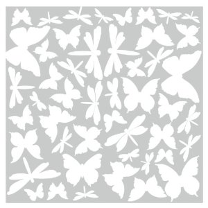 Rmk1706scs Butterfly & Dragonfly Glow In The Dark Wall Decals