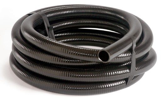 Atlantic Water Gardens FH1525 PVC Black Flex Pipe 1.5 Inch x 25 Feet