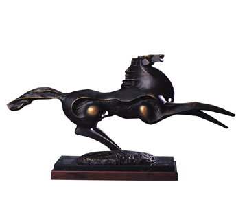 Bluestone Designs G272L Large Galloping Horse  Bronze