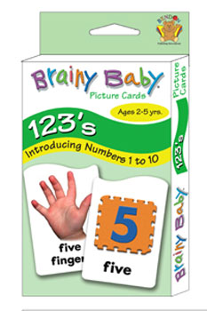 Brainy Baby 9915 123s Learning - Flash Cards by Brainy Baby