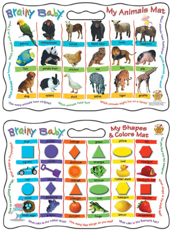 Brainy Baby 9950 2-Sided Learning Board by Brainy Baby
