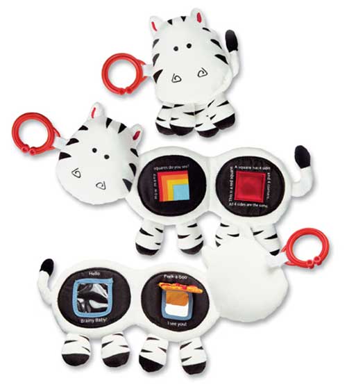 Brainy Baby 59750 Fold Out Friends Zebra Mary... by Brainy Baby