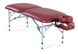 Chattanooga 92014 Adapta AT-100 Aluminum Massage Table in Maroon