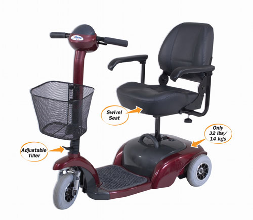 Cosco 58400CRS1 3 Wheel Scooter in Red by Cosco