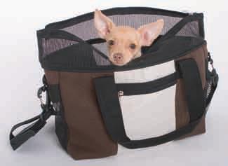Doggles DOPCMHSM-20 Carrier - Hemp Small Off White - Brown