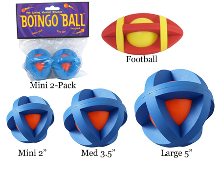 Mu55554 Boingo Ball Plastic Sphere Covered By Rubber Grippers - Medium
