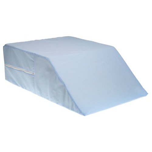 Ortho Bed Wedge With Blue Polyester-cotton Cover - 8 X 20 X 26