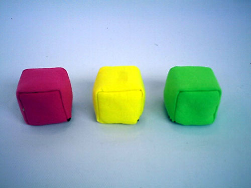 Everrich EVC-0015 2 x 2 x 2 Inch Cube Beanbags - Set of 3