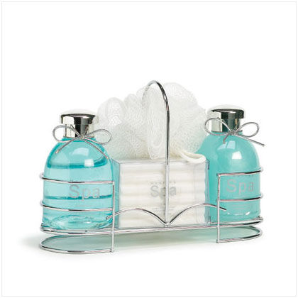 SWM 36395 8"L x 2 3/4"W x 5 1/2"H Sea Mineral Spa Set