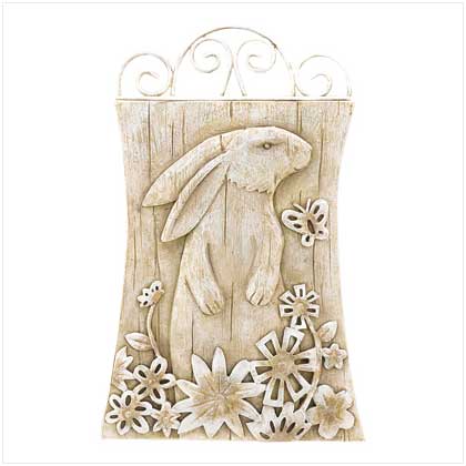 Bunny Garden Plaque by SWM