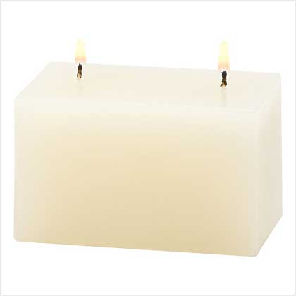 Ivory Vanilla Brick Candle